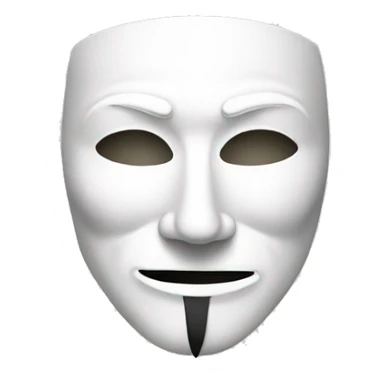 Anonymous mask sticker