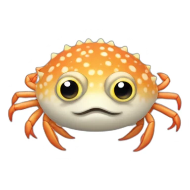 crab-pufferfish-eightlegs sticker