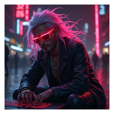 "stream starting soon" cyberpunk style sticker
