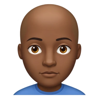 CJ From the game GTA SAN ANDRES Bald, straight jaw and slightly thick eyebrows sticker