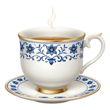 porcelain tea cups sticker