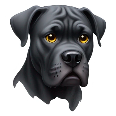 Scary cane corso  sticker