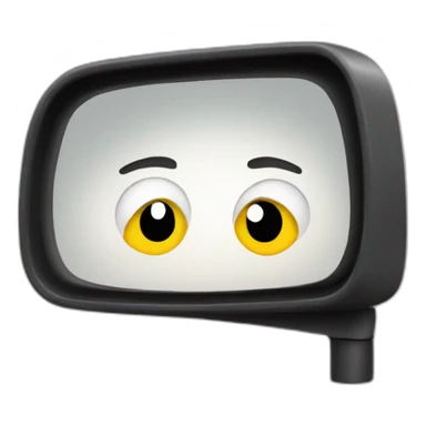 Rear view mirror sticker