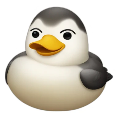 Fat duck crying sticker