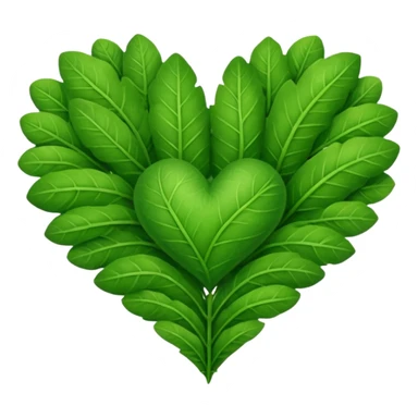 nature heart sticker