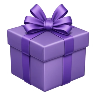 purple noel giftbox sticker