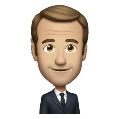 Macron qui salue sticker