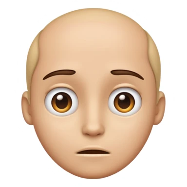 Questioning emoji expression sticker