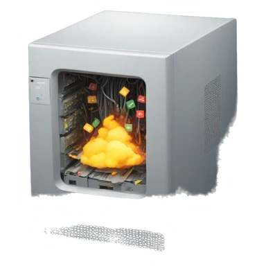 data server exploded sticker