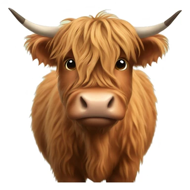 A highland cow sticker