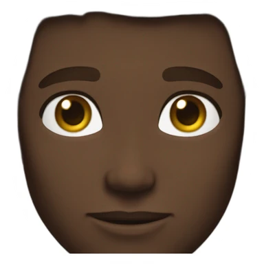 Men green eyes brown hair dark skin sticker