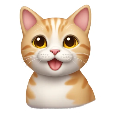Cute cat blowing kiss sticker