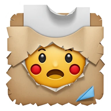 Punched pocket  sticker