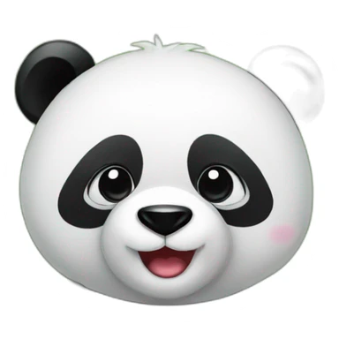 panda with a clear scoreboard sticker