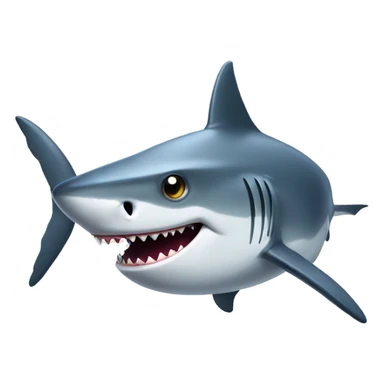 shark with monocle sticker
