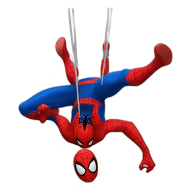 spider-man full body swinging sticker