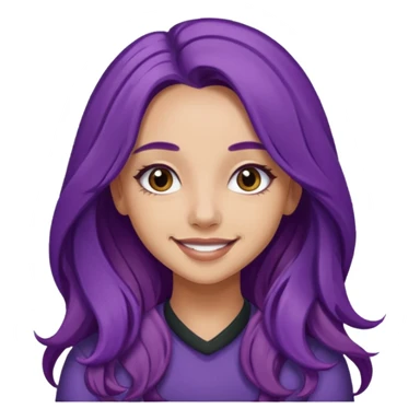 Jade Thirlwall with long purple hair sticker