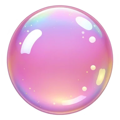 pink and gold bubble sticker