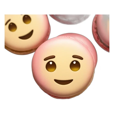 Macron face on French macaroon sticker