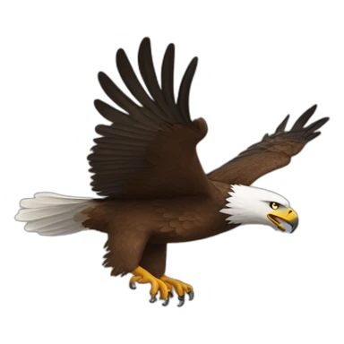 Flying eagle sticker