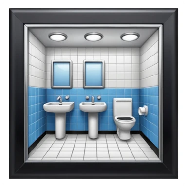 public restroom sticker