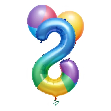 Balloons that say 52 sticker