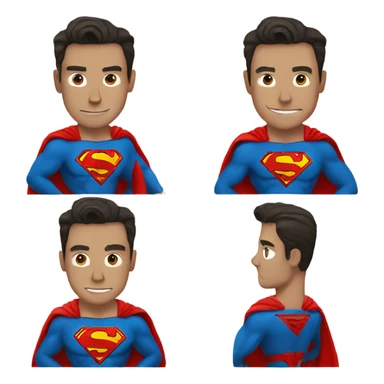 Superman-with-coffee sticker