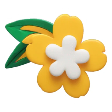 Flower hairclip sticker