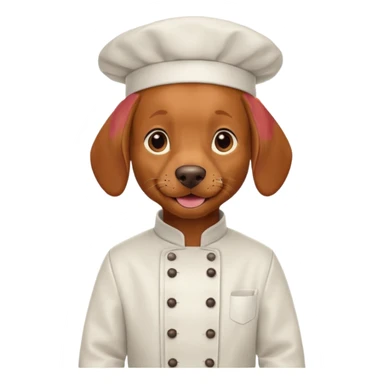 Vizsla wearing chef coat sticker