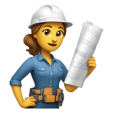 woman builder sticker