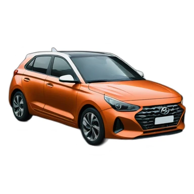 Voiture modèle i20 hyundai vert glauque sticker