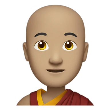 tibetan monk sticker