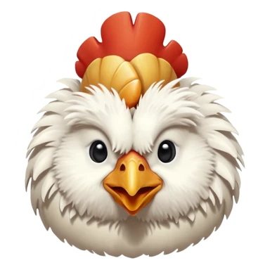 Poussin avec coquille sur la tête sticker