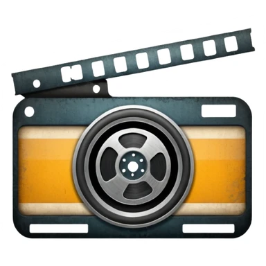 Grunge Film logo sticker