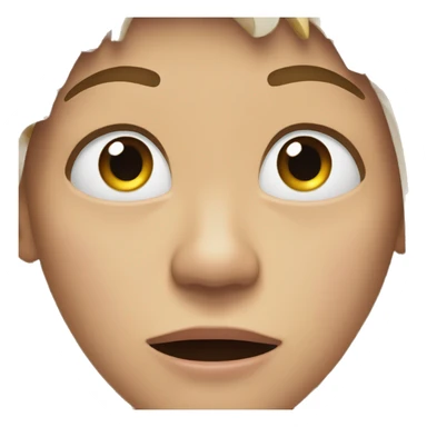 jaw dropped face sticker