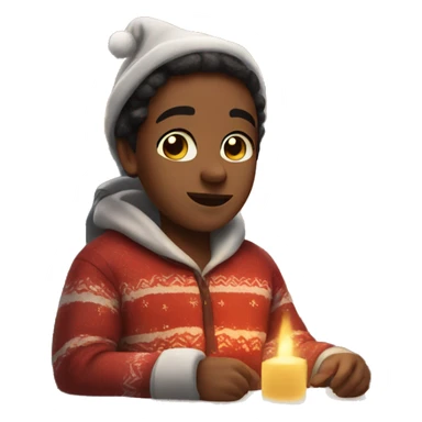 Cozy Christmas vibes sticker