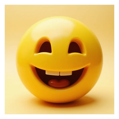 smiley face with a realistic, human-like bust, tasteful and humorous, photorealistic emoji style sticker