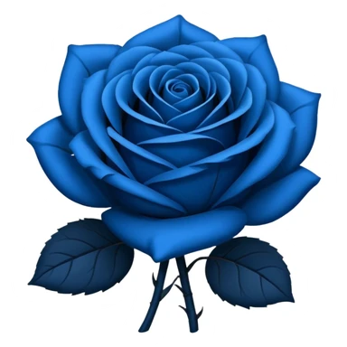 black-blue rose sticker
