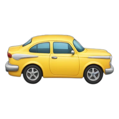 A car flying with wings sticker