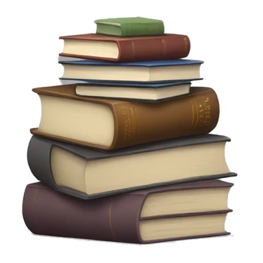 pile of books sticker
