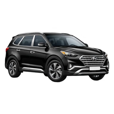 Black Hyundai creata car sticker