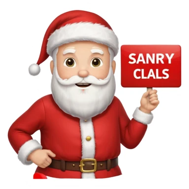 Santa Claus rally sticker