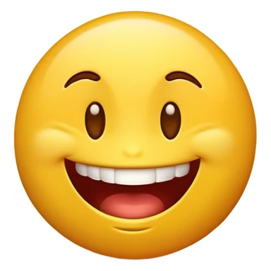 Yellow emoji biting its lip and looking to the side mischievously sticker