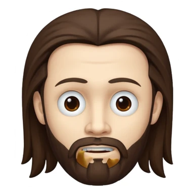 James "Munky" Shaffer with long dark brown hair sticker