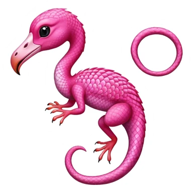 Flamingo gecko  sticker