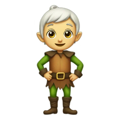 Jerry the Belly Button Elf sticker