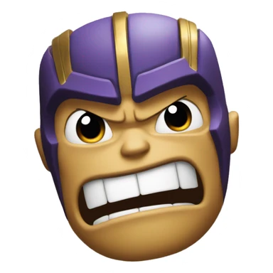 Thanos shocked with mouth wide open sticker