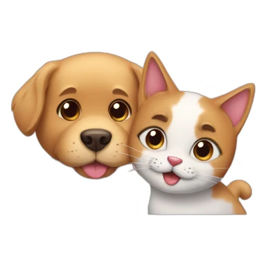 Love cat and dog sticker