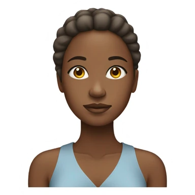 African American woman calming sticker