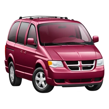 Deep Cranberry dodge caravan 3 sticker
